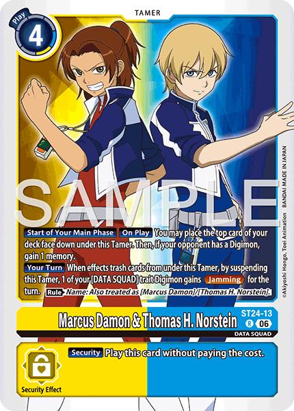 Marcus Damon & Thomas H. Norstein [ST24-13] [Starter Deck: Data Squad]