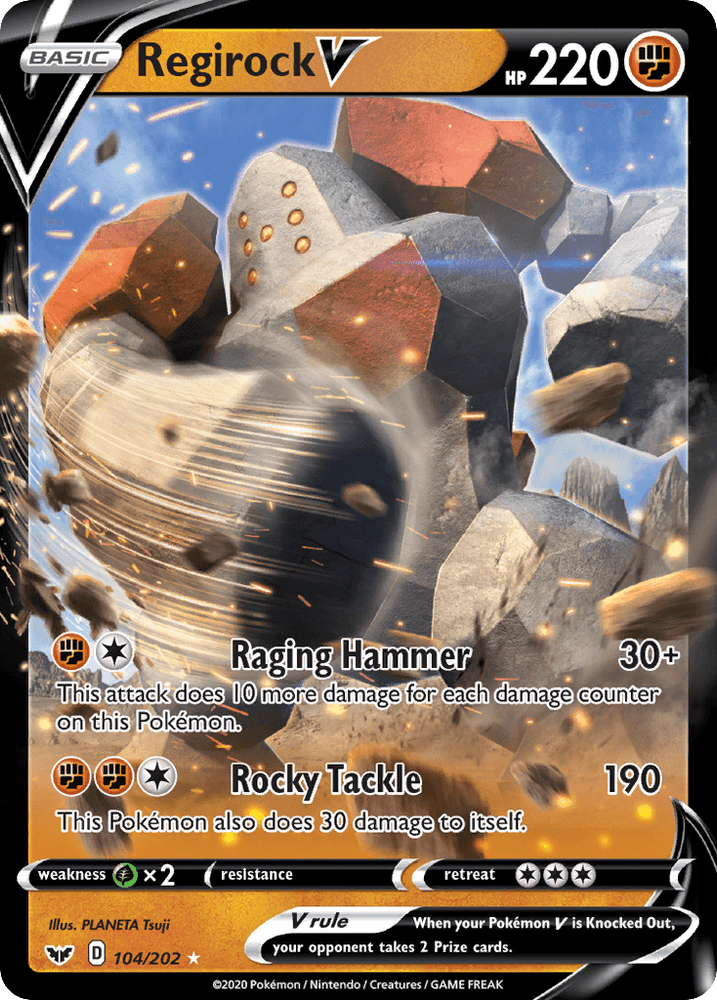 Regirock V (104/202) [Sword & Shield: Base Set] (Online Only)