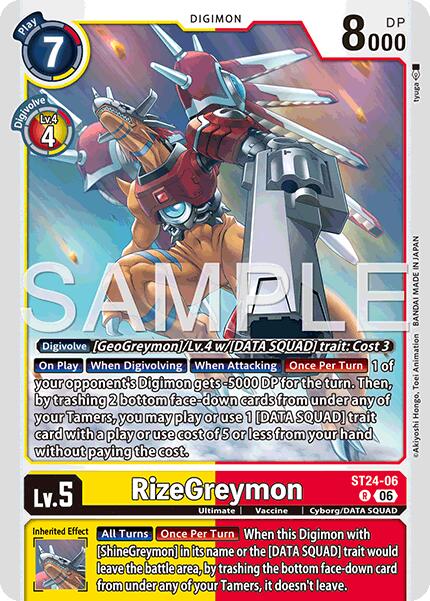 RizeGreymon [ST24-06] [Starter Deck: Data Squad]