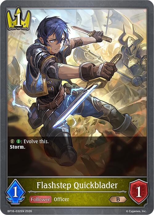 Flashstep Quickblader (BP16-032EN) [New World Genesis]