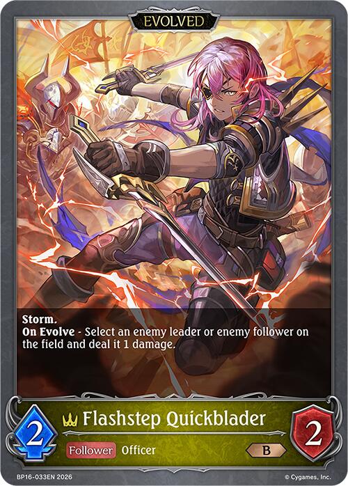 Flashstep Quickblader (Evolved) (BP16-033EN) [New World Genesis]