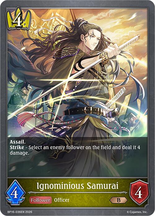 Ignominious Samurai (BP16-036EN) [New World Genesis]