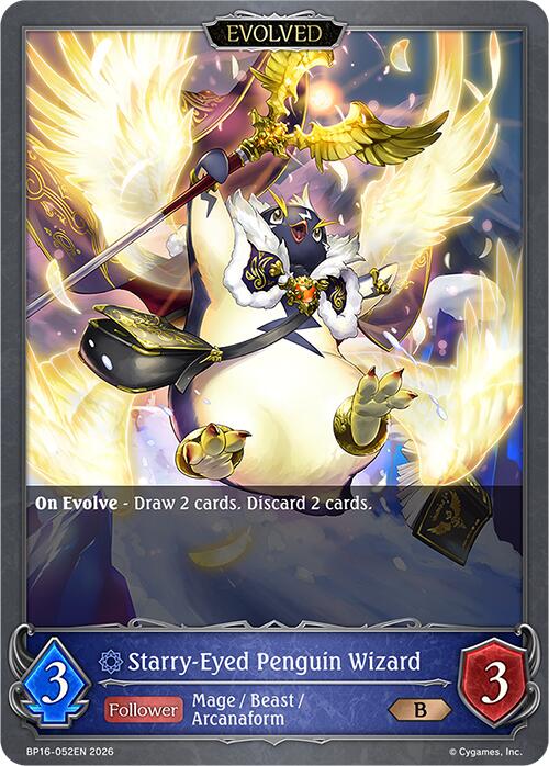 Starry-Eyed Penguin Wizard (Evolved) (BP16-052EN) [New World Genesis]