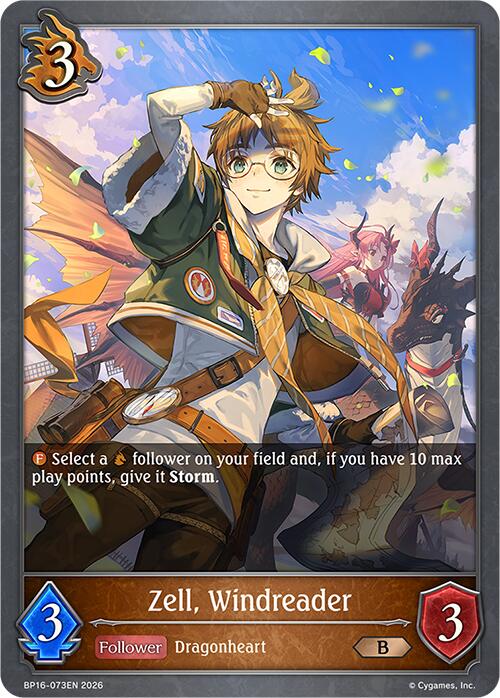 Zell, Windreader (BP16-073EN) [New World Genesis]