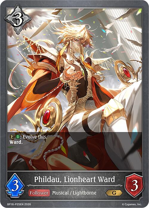 Phildau, Lionheart Ward - P25 (Foil) (BP16-P25EN) [New World Genesis]