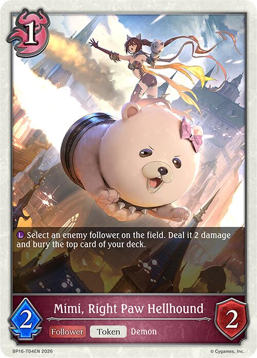 Mimi, Right Paw Hellhound (BP16-T04EN) [New World Genesis]