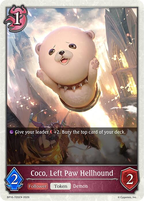 Coco, Left Paw Hellhound (BP16-T05EN) [New World Genesis]