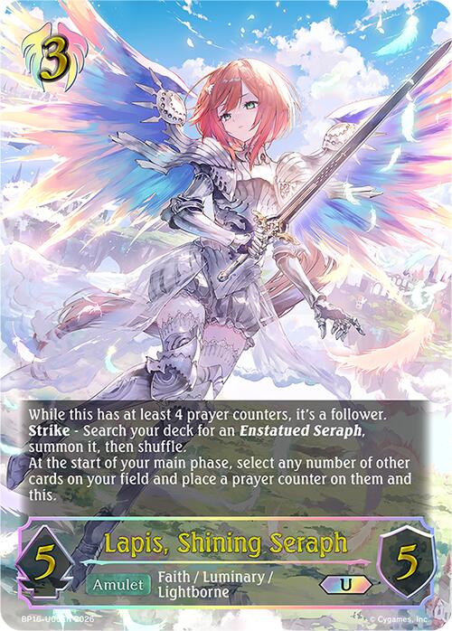 Lapis, Shining Seraph (BP16-U06EN) [New World Genesis]