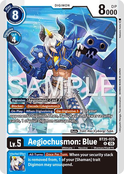 Aegiochusmon: Blue [BT25-025] [Dual Revolution]