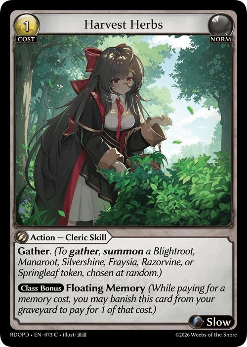 Harvest Herbs (073) [Radiant Origins: Pantheon]