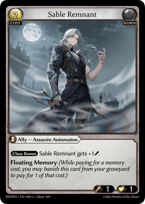 Sable Remnant (098) [Radiant Origins: Pantheon]