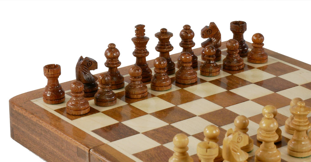 Chess Set - 7" Folding Wood Magnetic Chess (ONLINE ORDER ONLY)