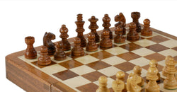Chess Set - 7" Folding Wood Magnetic Chess (ONLINE ORDER ONLY)