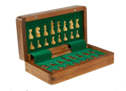 Chess Set - 7" Folding Wood Magnetic Chess (ONLINE ORDER ONLY)