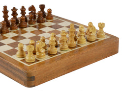 Chess Set - 7" Folding Wood Magnetic Chess (ONLINE ORDER ONLY)