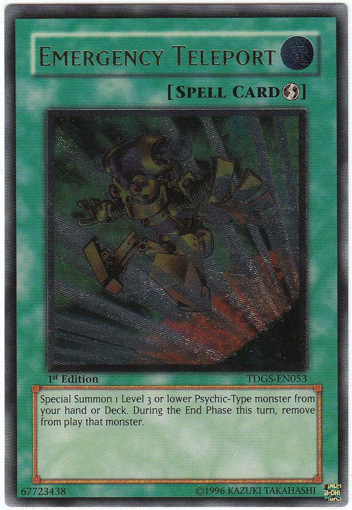 Emergency Teleport [TDGS-EN053] Ultimate Rare (ONLINE ORDER ONLY)