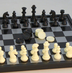 Chess - 14" Magnetic Chess with Checker Set (ONLINE ORDER ONLY)
