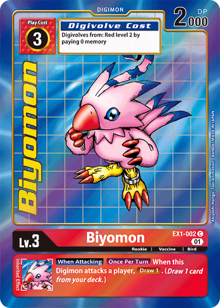 Biyomon [EX1-002] (Alternate Art) [Classic Collection] (ONLINE ORDER ONLY)