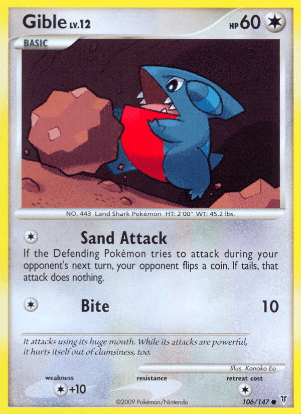 Gible (106/147) [Platinum: Supreme Victors] (Online Only)