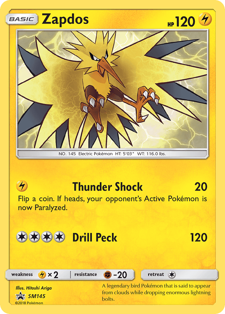 Zapdos (SM145) [Sun & Moon: Black Star Promos] (Online Only)