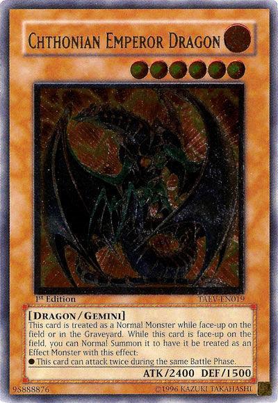 Chthonian Emperor Dragon [TAEV-EN019] Ultimate Rare (ONLINE ORDER ONLY)