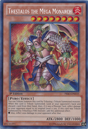 Thestalos the Mega Monarch [PRIO-EN035] Secret Rare (ONLINE ORDER ONLY)