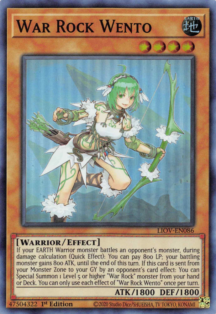 War Rock Wento [LIOV-EN086] Super Rare (ONLINE ORDER ONLY)
