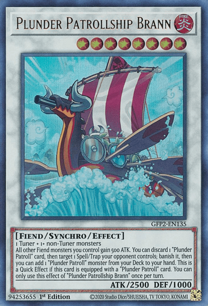 Plunder Patrollship Brann [GFP2-EN135] Ultra Rare (ONLINE ORDER ONLY)