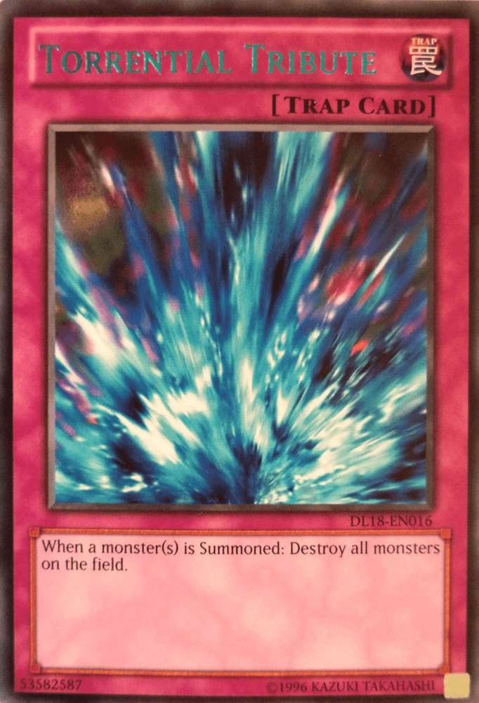 Torrential Tribute (Blue) [DL18-EN016] Rare (ONLINE ORDER ONLY)