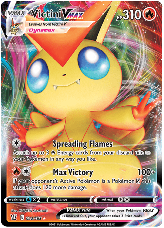 Victini VMAX (022/163) [Sword & Shield: Battle Styles] (Online Only)