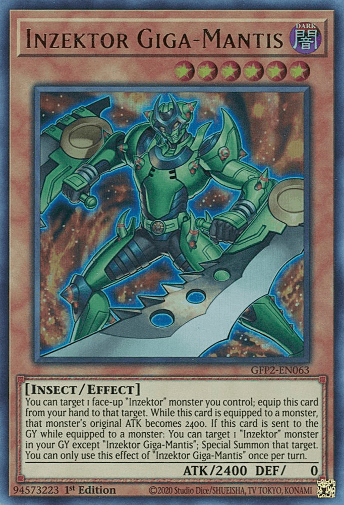 Inzektor Giga-Mantis [GFP2-EN063] Ultra Rare (ONLINE ORDER ONLY)
