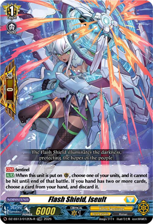 Flash Shield, Iseult (TDR) (DZ-SS13/012EN-R) [Blaster Blade Start Deck]