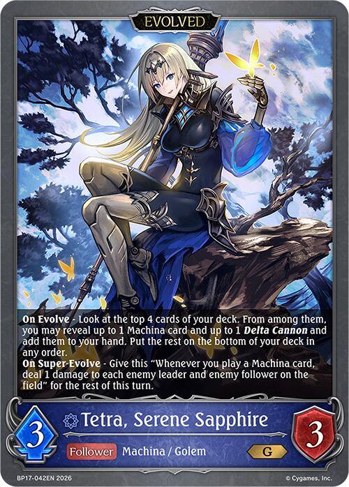 Tetra, Serene Sapphire (Evolved) (BP17-042EN) [Convergent Destinies]