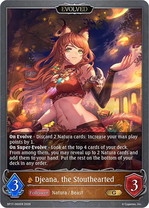 Djeana, the Stouthearted (Evolved) (BP17-060EN) [Convergent Destinies]