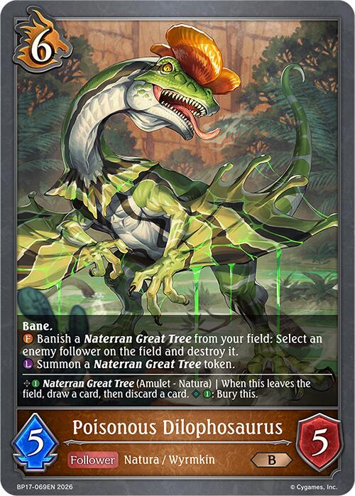 Poisonous Dilophosaurus (BP17-069EN) [Convergent Destinies]