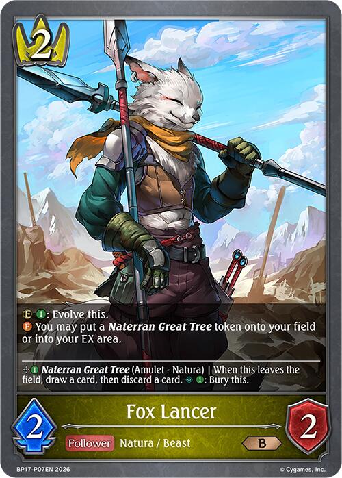 Fox Lancer - P07EN (Foil) (BP17-P07EN) [Convergent Destinies]