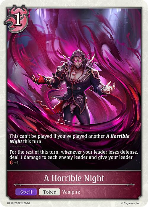 A Horrible Night (BP17-T07EN) [Convergent Destinies]