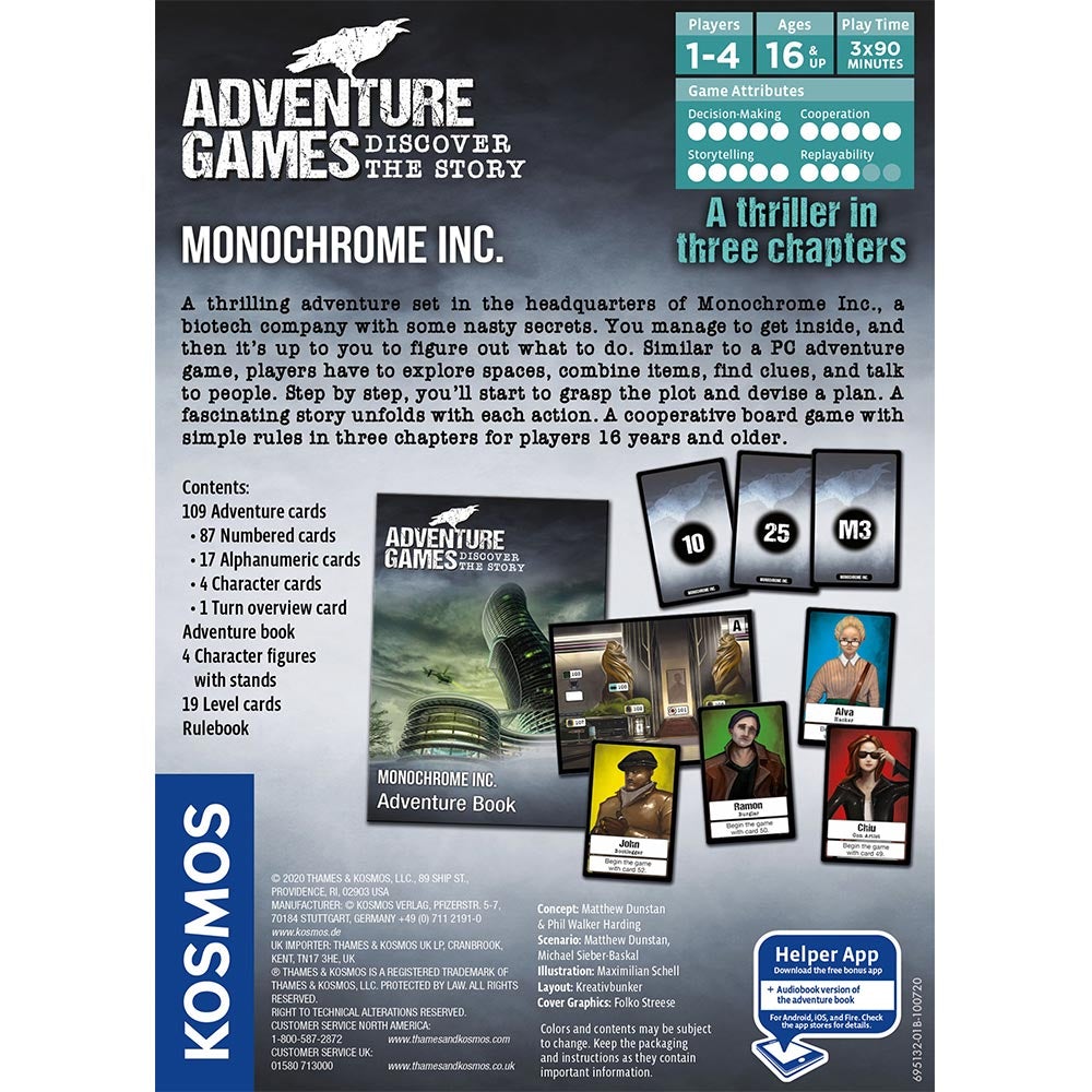Adventure Games: Monochrome Inc. (ONLINE ORDER ONLY)