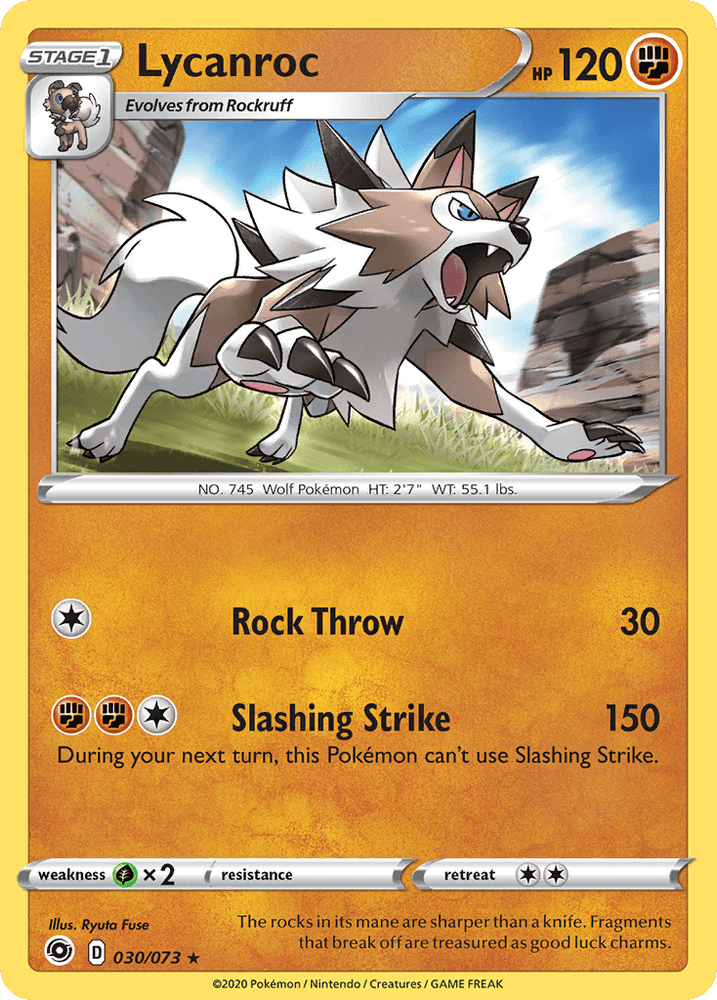 Lycanroc (030/073) [Sword & Shield: Champion's Path] (Online Only)