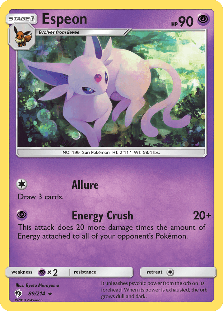 Espeon (89/214) [Sun & Moon: Lost Thunder] (Online Only)