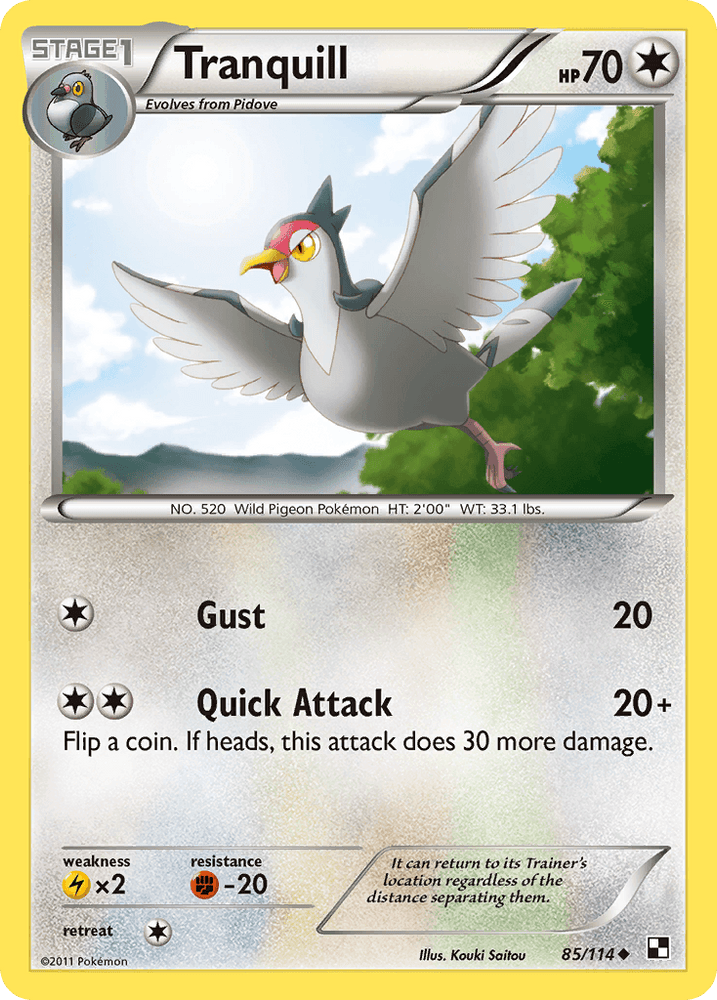Tranquill (85/114) [Black & White: Base Set] (Online Only)
