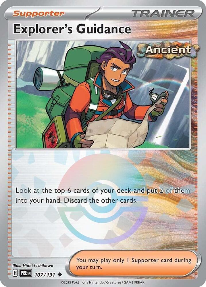 Explorer's Guidance (107/131) (Poke Ball Pattern) [Scarlet & Violet: Prismatic Evolutions] (Online Only)