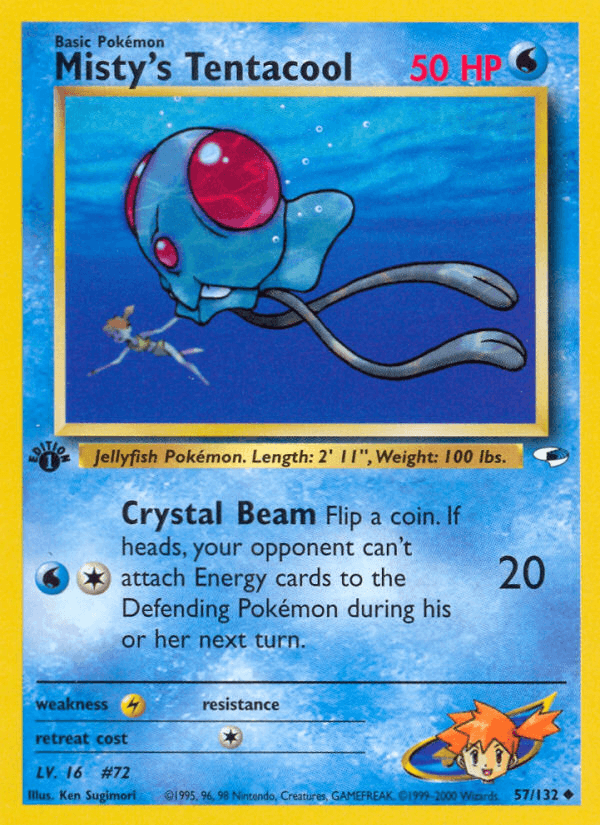 Misty's Tentacool (57/132) [Gym Heroes 1st Edition] (Online Only)