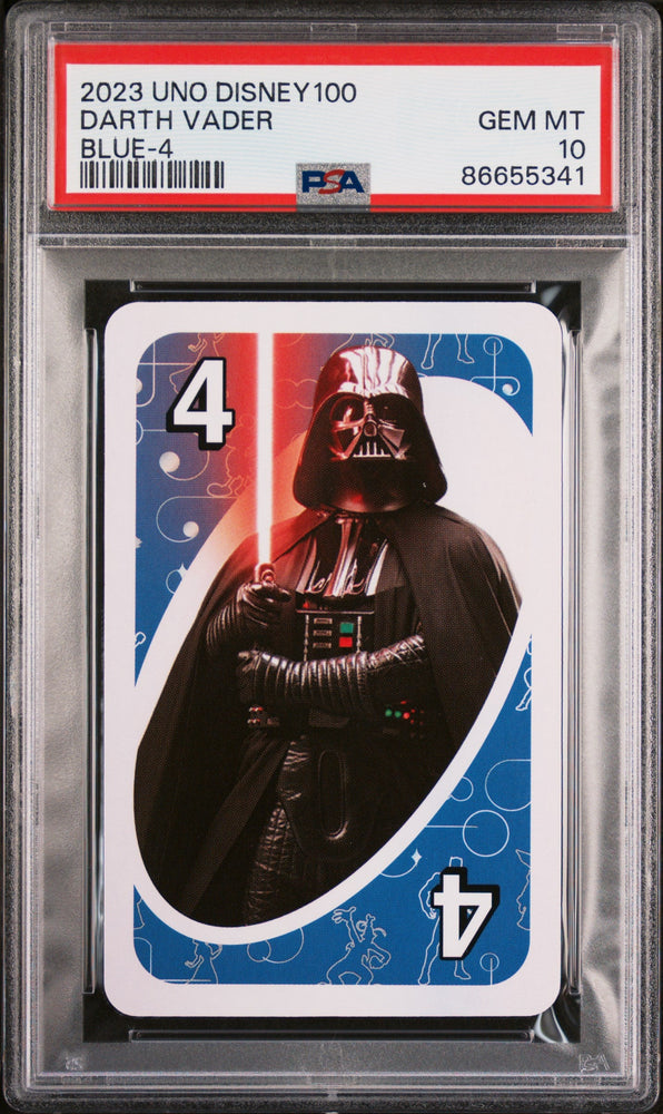 2023 UNO DISNEY 100 DARTH VADER BLUE 4 PSA 10 (Online Order Only)