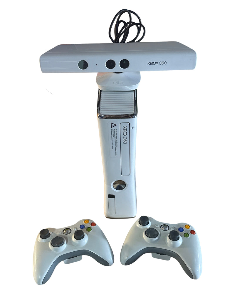 Xbox 360 Slim Console 4GB White Kinect Bundle - Xbox 360 (Online Order Only)