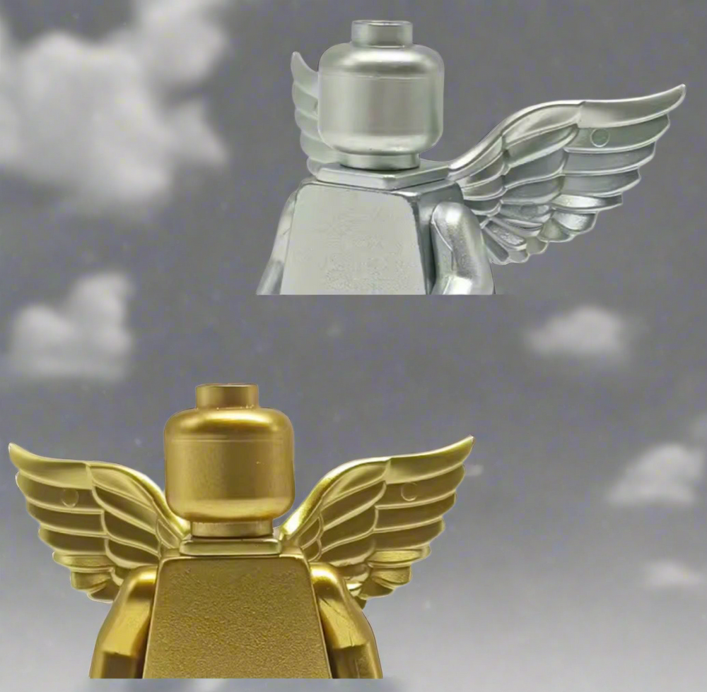 Metallic Gold & Silver Angel Wing Minifigures (ONLINE ORDER ONLY)