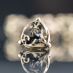 Draco Immortui Hollow Metal Dice Set - Champagne Gold (ONLINE ORDER ONLY)