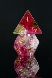 Watermelon Shattered Glass Dice Set (ONLINE ORDER ONLY)