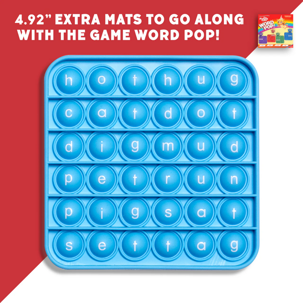 6 Extra CVC Fidget Mats (Word Pop) (Online Order Only)