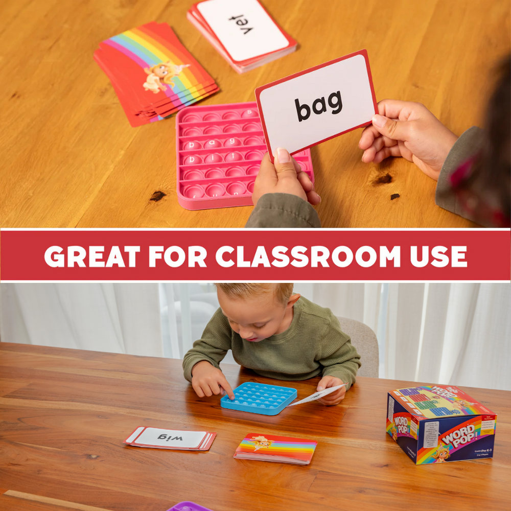 6 Extra CVC Fidget Mats (Word Pop) (Online Order Only)